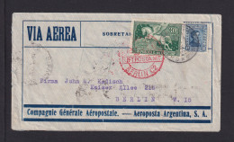 1931 - Flugpostbrief Via Frankreich Nach Deutschland - Uruguay