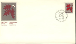 Canada FDC Sc  720 Trees Red Oak - 1971-1980