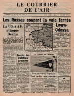 JOURNAL PRESSE ALLIES  COURRIER DE L AIR RAF RESISTANCE FRANCE  8 MARS 1944 - 1939-45