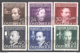 Austria 1936 Unif.489/94 **/MNH VF - Unused Stamps