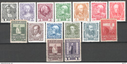 Austria 1908 Unif.101/14,118 */MH VF/F - Unused Stamps