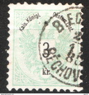 Austria 1883 Unif.41 Dent/perf 10 1/2 O/used VF/F - Gebraucht