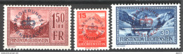 Liechtenstein 1935 Servizio Unif.S17/19 **/MNH VF - Official