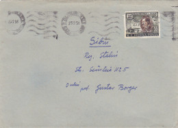 TRAIAN VUIA, PLANES, AVIATION PIONEER, STAMP ON COVER, 1956, ROMANIA - Briefe U. Dokumente