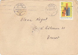 BUCHAREST FAIR, STAMP ON COVER, 1963, ROMANIA - Brieven En Documenten