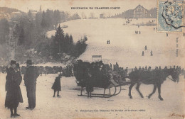 CPA 25 EXCURSION EN FRANCHE COMTE / PATINEURS AUX BASSINS DU DOUBS / 3 JANVIER 1904 - Autres & Non Classés