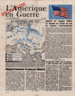 L AMERIQUE EN GUERRE 4 OCTOBRE 1943 PROPAGANDE ALLIEE TRACT GUERRE 1939 1945 - 1939-45