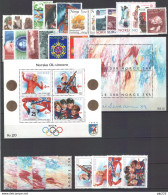 Norvegia 1989 Annata Completa / Complete Year Set **/MNH VF - Années Complètes