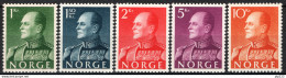 Norvegia 1958 Unif.386/90 **/MNH VF/F - Neufs