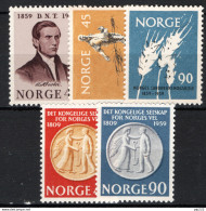 Norvegia 1959 Unif.391/95 **/MNH VF/F - Nuovi