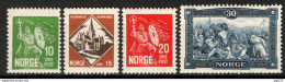 Norvegia 1930 Unif.147/50 **/MNH VF/F - Unused Stamps