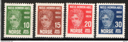 Norvegia 1929 Unif.141/44 **/MNH VF/F - Nuevos