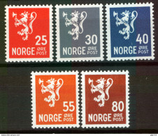 Norvegia 1947 Unif.289/92 **/MNH VF/F - Unused Stamps