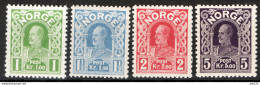 Norvegia 1910 Unif.84/87 **/MNH VF/F - Nuovi