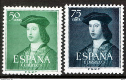 Spagna 1952 Unif.826/27 **/MNH VF/F - Nuevos