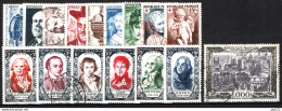 Francia 1950 Annata Completa Con Aerea / Complete Year Set With Air Mail O/Used VF/F - 1950-1959