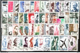 Francia 1957 Annata Completa Con Aerea / Complete Year Set With Air Mail O/Used VF/F - 1950-1959