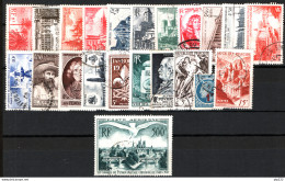 Francia 1947 Annata Completa Con Aerea / Complete Year Set With Air Mail O/Used VF/F - 1940-1949