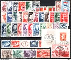 Francia 1949 Annata Completa Con Aerea / Complete Year Set With Air Mail O/Used VF/F - 1940-1949