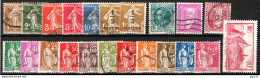 Francia 1932/33 Annate Complete / Complete Year Set O/Used VF/F - ....-1939