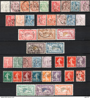 Francia 1900/14 Unif.107/47 O/used VF/F - Used Stamps