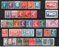 Francia 1926/30 Unif.217/28,233/40,243/45,257,263/65,270/74,A5/6 O/Used VF/F - Usados