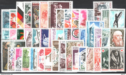 Francia 1973 Annata Completa / Complete Year Set **/MNH VF - 1970-1979