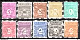 Francia 1944 Unif.620/29 **/MNH VF - Unused Stamps