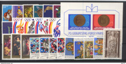 Liechtenstein 1976 Annata Completa / Complete Year Set **/MNH VF - Vollständige Jahrgänge