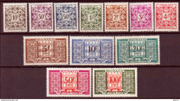 Monaco 1946 Segnatasse Unif. 29/39 */MH VF - Postage Due