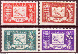 Monaco 1946 Unif. A15/18 **/MNH VF - Airmail