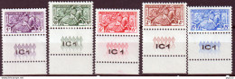 Monaco 1955 Unif. 415/19 */MH VF - Neufs