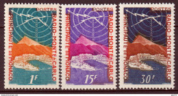 Monaco 1956 Unif.376/78 */MVLH VF/F - Unused Stamps