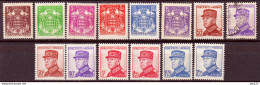 Monaco 1937 Unif.153/66 */O/MH/Used VF/F - Unused Stamps