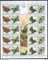 Jugoslavia 2000 Unif.2852/55 Minisheet Of 5 Strip **/MNH VF - Blocs-feuillets