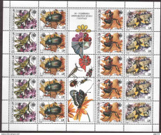 Jugoslavia 1996 Unif.2640/43 Minisheet Of 5 Strip **/MNH VF - Blocs-feuillets