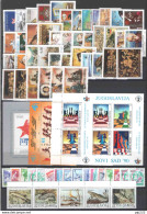 Jugoslavia 1990 Annata Completa / Complete Year Set **/MNH VF/F - Full Years