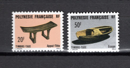 POLYNESIE  TAXE  N°  8 + 9    NEUFS SANS CHARNIERE COTE  2.25€    ARTISANAT - Timbres-taxe