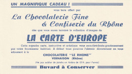 Buvard - Chocolaterie " Le Rhône"  Vernaison (69 -Rhône) - Chocolat