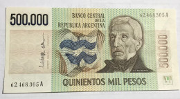 Argentina Banknotes 500000 Pesos Ley 18188, 1981 Serie A, B2510, P309, UNC. - Argentina