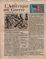 L AMERIQUE EN GUERRE 17 NOVEMBRE 1943 PROPAGANDE ALLIEE TRACT GUERRE 1939 1945 - 1939-45