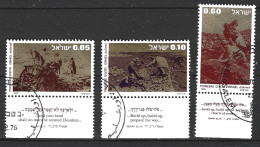 ISRAËL. N°625-7 Oblitérés De 1976. Pionniers. - Gebruikt (met Tabs)