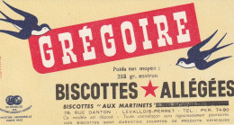 Buvard - Biscottes Grégoire - Biscottes