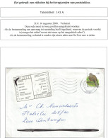 TP Oiseaux Buzin S/L. Obl. Lier 1993 > Antwerpen Label VERHUISD + Nr 47 - Lettres & Documents