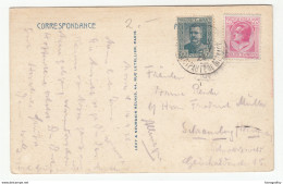 Monaco Stamps On Nice, La Jetée Old Postcard Travelled 1926 From Monaco B190101 - Cartas & Documentos