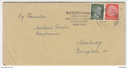 Czechoslovakia, Slogan Pmk On Letter Cover Travelled 1943 Klagenfurt Pmk B180425 - Covers & Documents