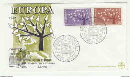 France 1962 Europa CEPT Strasbourg FDC 210201 - 1962