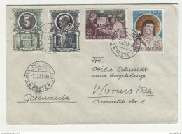 Vatican Letter Cover Posted 1953 To Worms 210201 - Briefe U. Dokumente