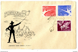 Poland, Fencing Junior World Championship 1957 FDC B200401 - Fencing