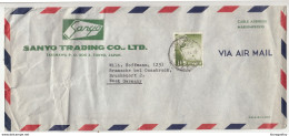 Sanyo Trading Co, Takanawa Company Air Mail Letter Cover Posted 1961 To Germany B200120 - Briefe U. Dokumente